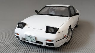 フジミ1/24頭文字D健二180SXプラモデル - YouTube