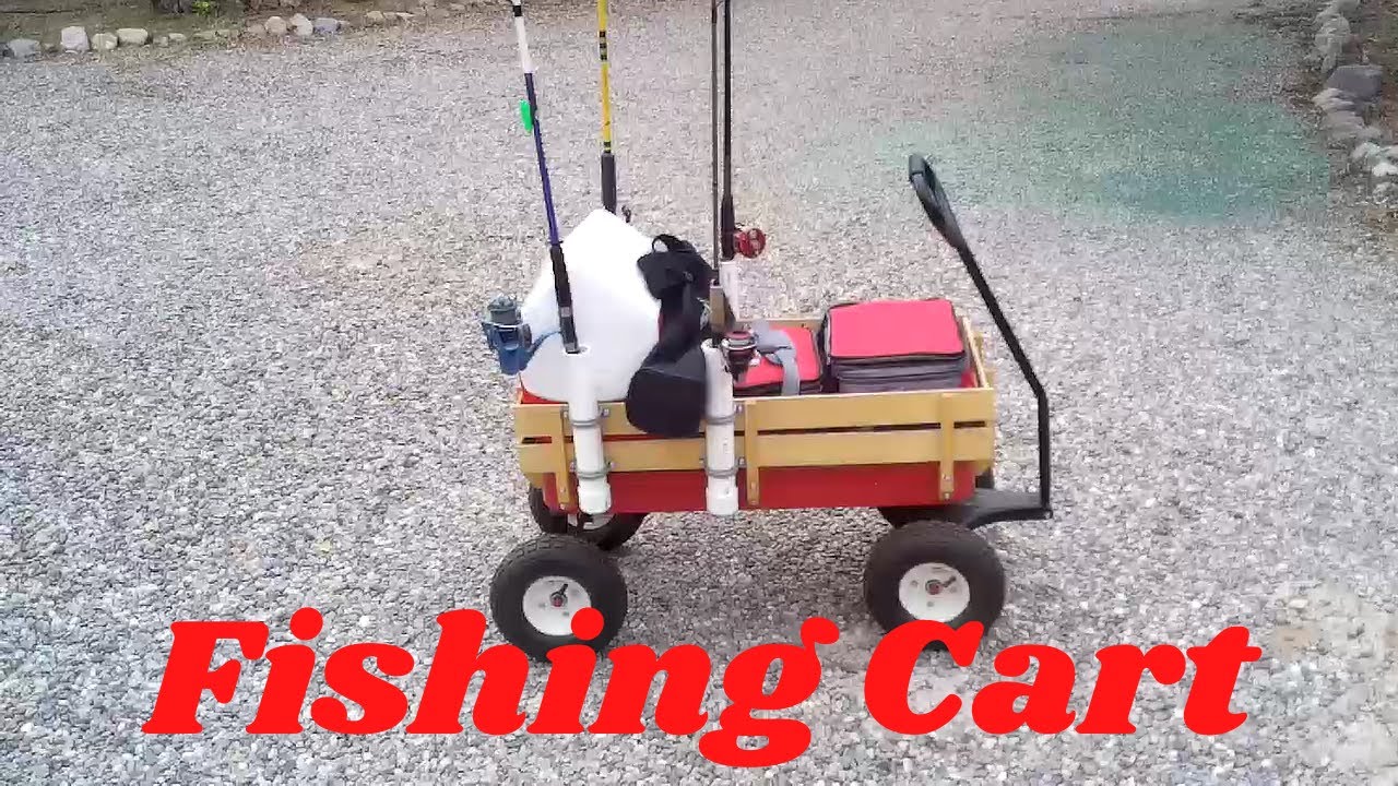 LITTLE RED WAGON FISHING CART- Just Like When You Were A Kid!! 