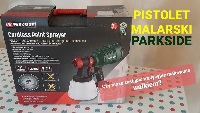 Parkside Paint Sprayer PFS450 A1 testing! - YouTube