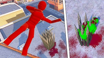 The Best Euphoria Dude Ragdoll Fails! Ragdoll VS Spike Traps! Compilation #153