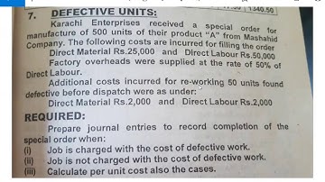 Cost Accounting | Material Costing | 2016 Private Material losses BCOM KU