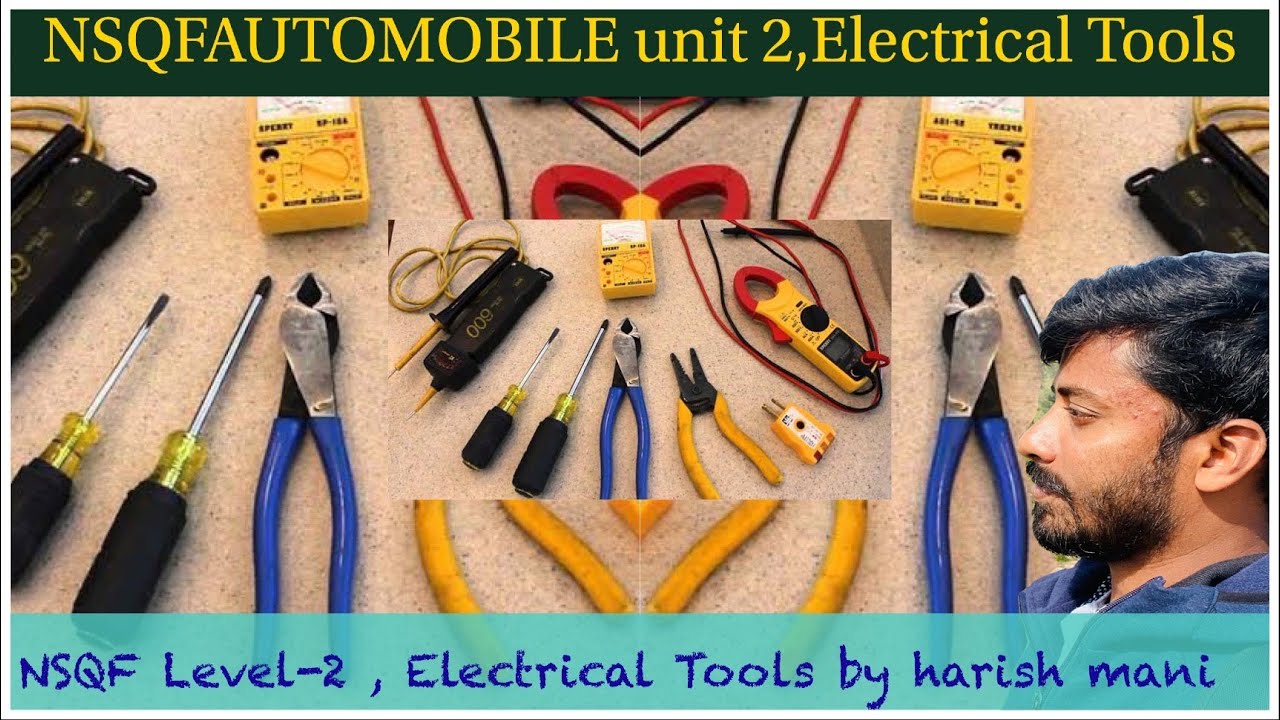 NSQF L2, Unit 2, ELECTRICAL TOOLS YouTube