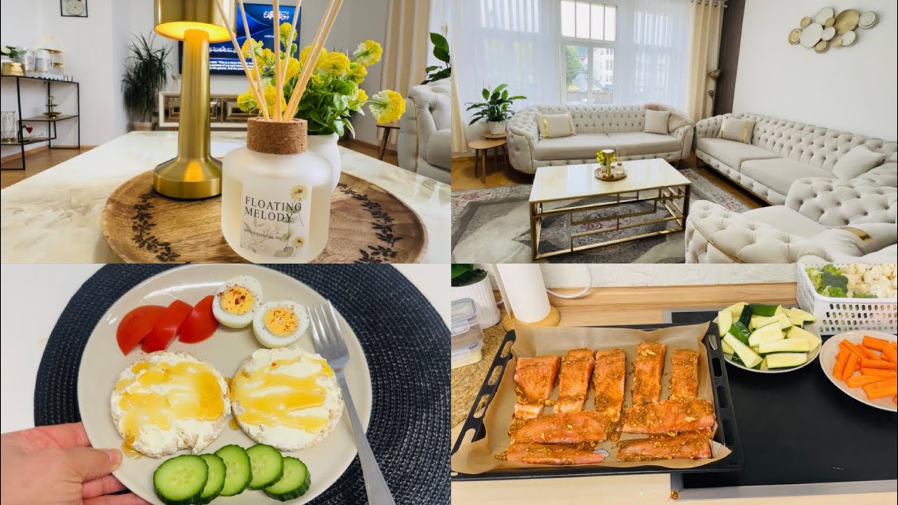 ‏يومي بين التنظيف والطبخ 🧹🐟 كيف تكون متفائل دائما🌸