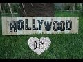 CARTEL DE MADERA CON LUCES HOLLYWOOD - Mery