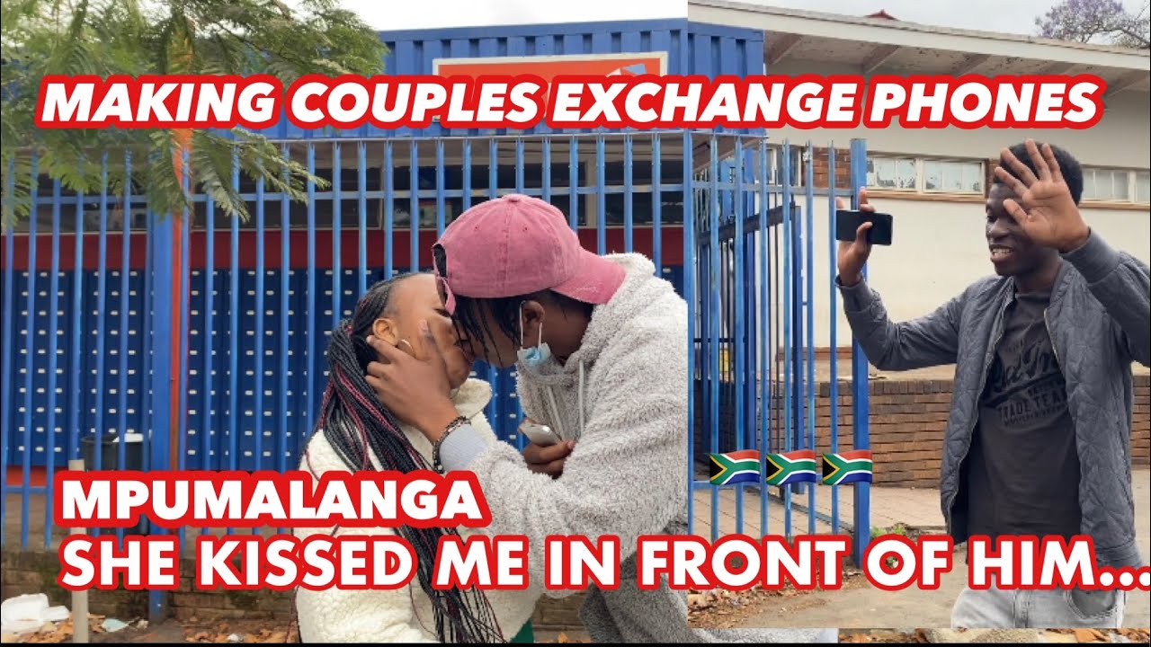 Making couples switching phones for 60sec 🥳( 🇿🇦SA EDITION )RE-UPLOAD From D&T TV 📺 EPISODE 16