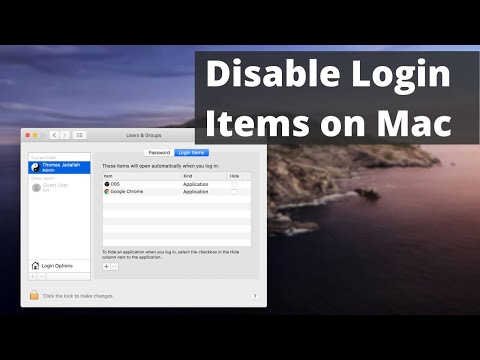 How to Disable Login Items on Mac | Works on macOS Catalina and Below