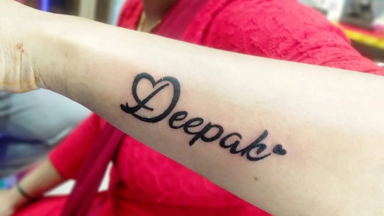 Tattoo uploaded by Vipul Chaudhary  Piyu name tattoo Dipak name tattoo  Couple tattoo Tattoo for couples  Tattoodo