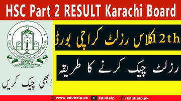 2nd Year Pre Engineering Result 2022 Karachi Board