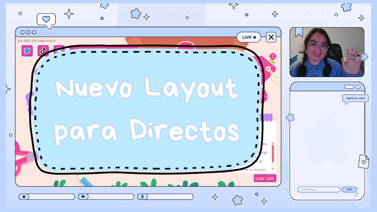 Cambio de look en mis directos ✨ Así quedó mi nuevo layout para Twitch/YouTube 💙