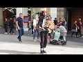 One man band in Church Street Liverpool Sunday 25 June 17