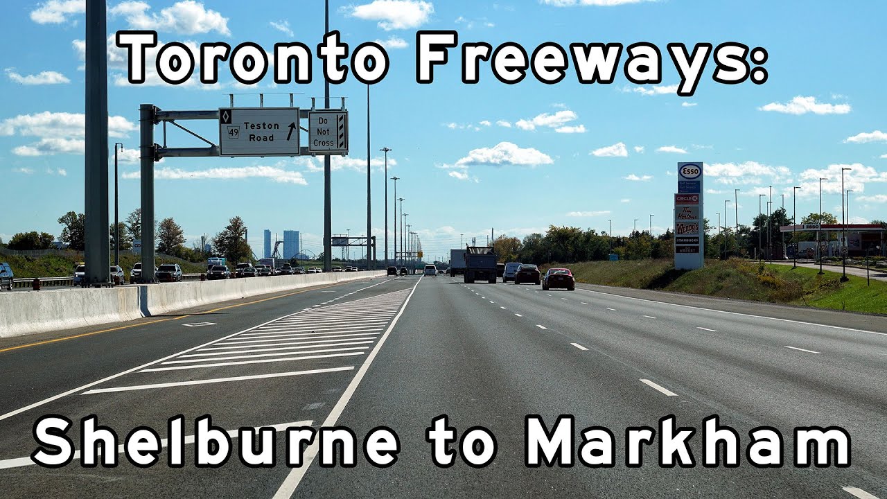Toronto Freeways - Shelburne to Markham - September, 2021