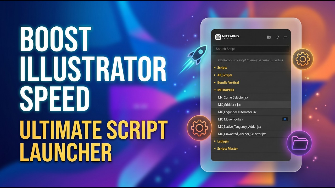 Run Illustrator Scripts INSTANTLY! | Mitraphix Script Launcher - YouTube