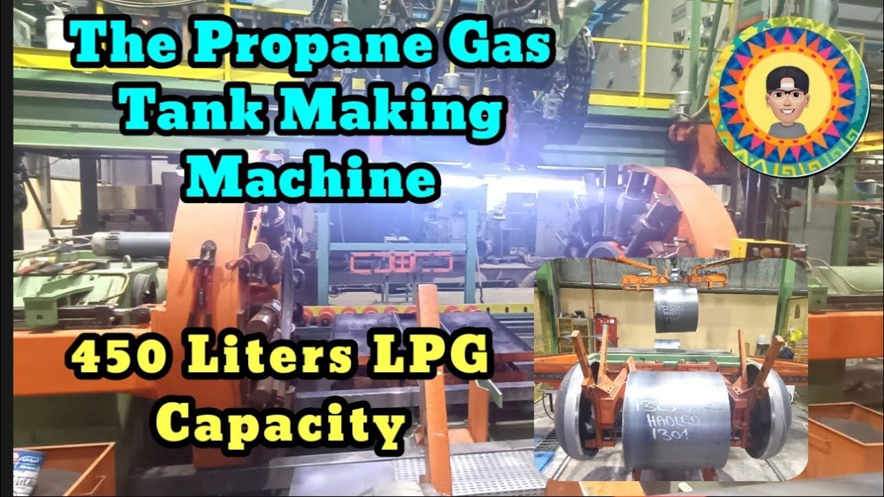 Cooking Gas Tank Making - Mass production of propane gas tank. - YouTube