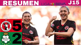 Tijuana 5-2 Santos, Goleada en la frontera / J16 CL24