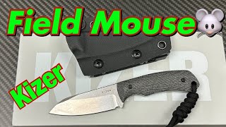 Kizer Field Mouse fixed blade available in CPM-3V as well