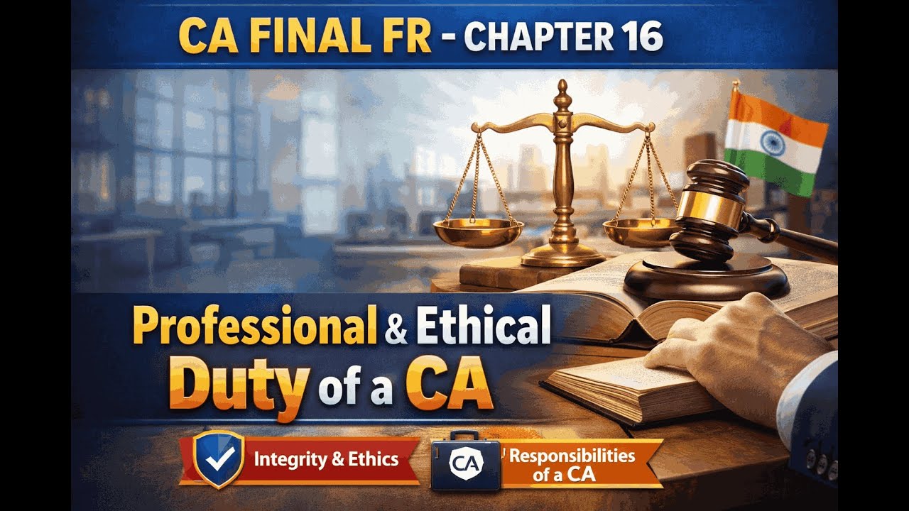 CA Final FR | Professional Ethics & Duty of CA | Last-Minute Revision ...