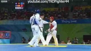 Taekwondo Beijing Olympic Games 2008 Men -58 Kg Spain Vs Afghanistan Round 2