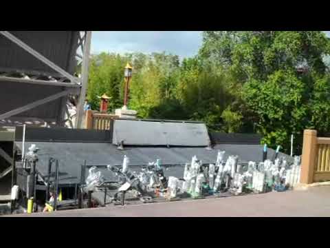 Epcot Bridge Epcot Bridge Opening Up for Inferno Barges - YouTube