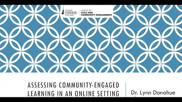 Preparing Students for Remote Learning and Assessing/Evaluating Student Learning in Online Settings