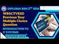 Introduction to IT Systems BSH 2nd Sem | Very Short Answer Questions 2022 |