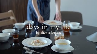 母が手伝いに来てくれた日/トウモロコシのポタージュ/キンプトン新宿東京ランチ/料理vlog