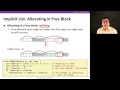 Memory Allocation, Video 3: Implementation