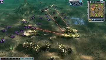 C&C3 Kane’s Wrath 3v1 Fey vs Jim, Vice & Hard AI on Deathsix