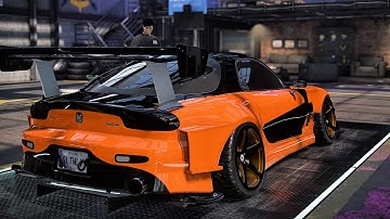 1000 + HP MAZDA RX-7 SPIRIT Build 400+ | Customization and Gameplay | NFS HEAT 4K 60FPS