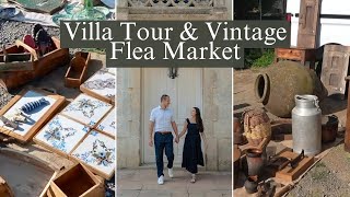 We found a vintage flea market in SPAIN & tour the 303 year old villa we stayed in!