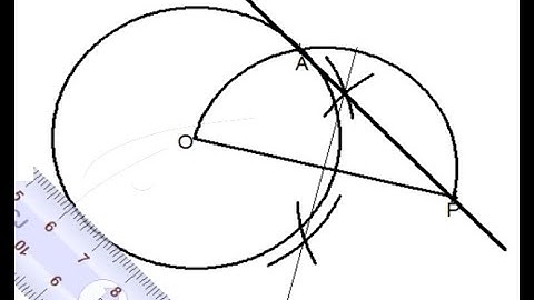 HOW TO CONSTRUCT TANGENT TO A POINT OUTSIDE THE CIRCLE