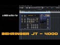 Behringer jt4000 editor  now with vst3 for mac  windows