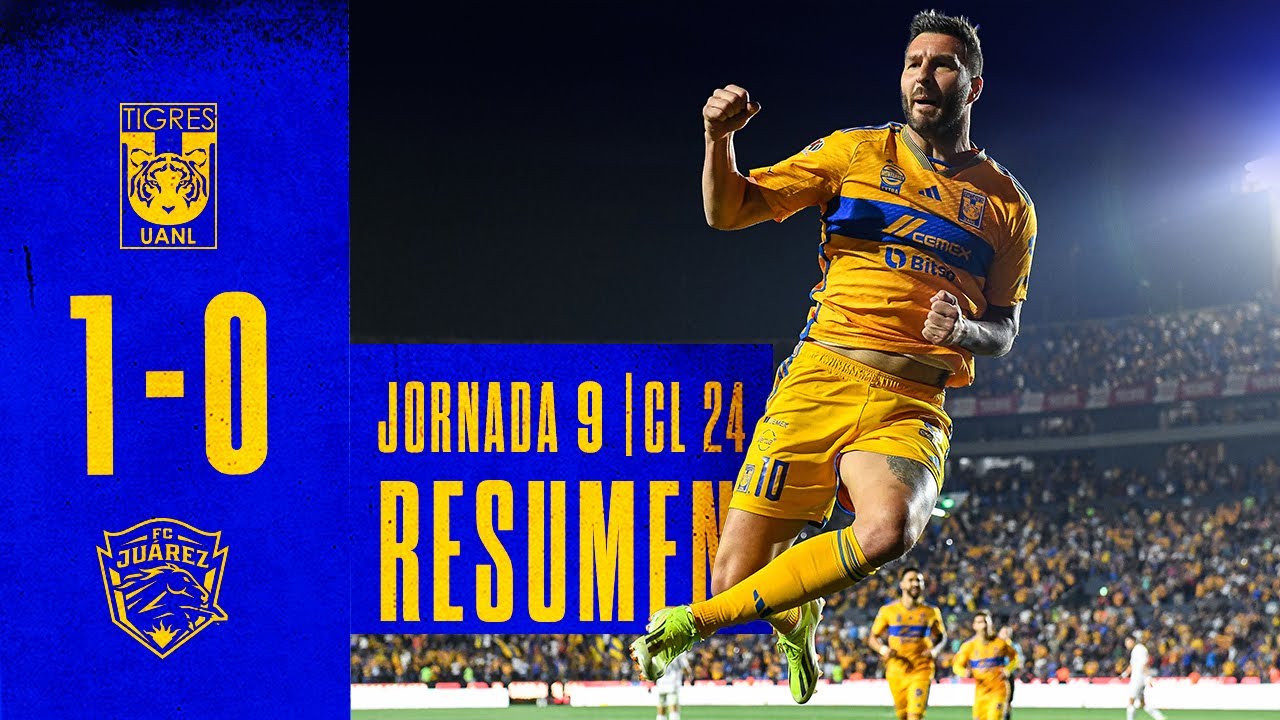 📹 El Resumen | Tigres 1 - 0 Juárez | Jornada 9 | Clausura 2024 - YouTube