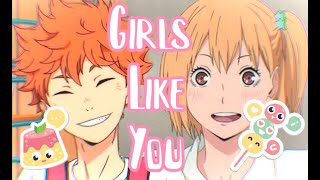 Girls Like You - Yachi & Hinata - {Short Haikyū!! AMV}