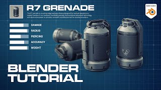 Blender MODELING Tutorial  SciFi Grenade