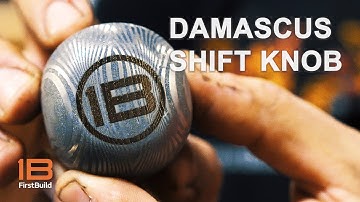 Forging A Damascus Steel Shift Knob