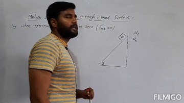 Pulling a lawn roller is easier than pushing it , motion of a block on rough inclined surface ( Fric