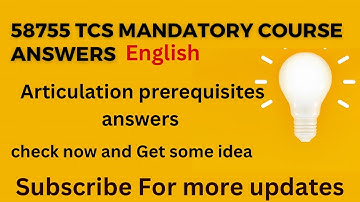 58755 TCS mandatory Course Answers Updated | all Courses Answers @SauravDipti_vlogs #58755 #tcsupdates #tcs