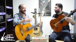 Diferencias entre Guitarra Acústica vs electroacústica Yamaha C40 vs CX40