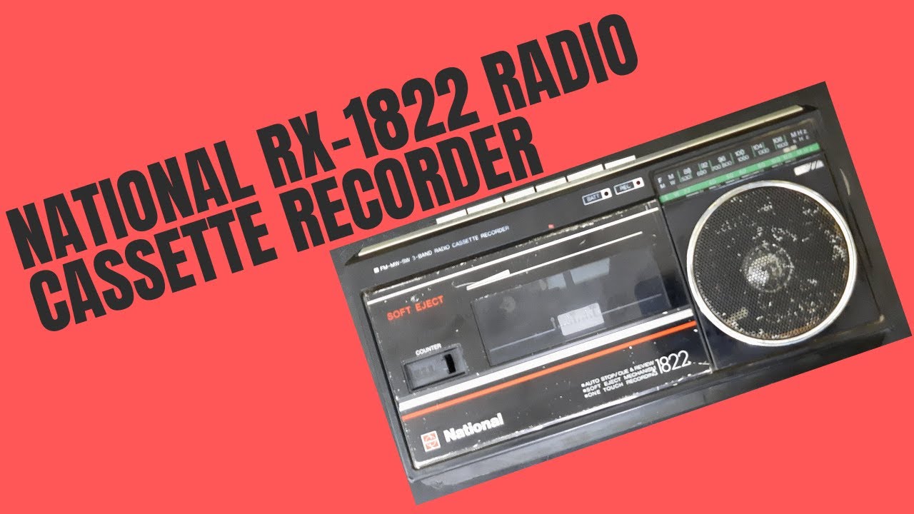National RX-1822W Radio Cassette Recorder Price And Connection IN