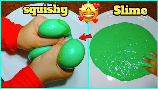 ازاي اعمل سلايم و سكوشي بالمنزل !! How to make slime & squishy at home