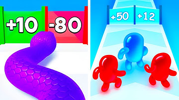 Snake Run Race VS Join Blob Clash 3D - SpeedRun Gameplay Walkthrough (Android,iOS) NEW UPDATE Ep 506