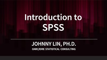 Introduction to SPSS