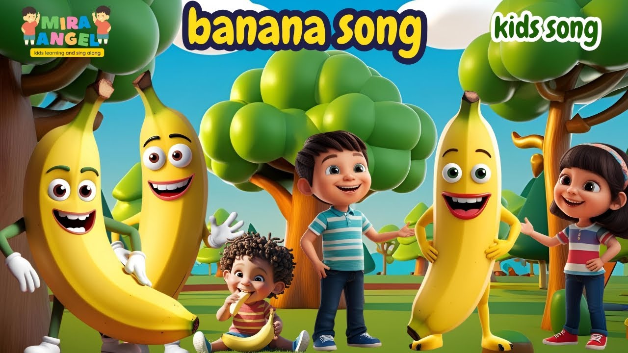 banana fruit song | kids learning, fun moral and educational song ...