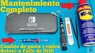 Nintendo Switch Lite como abrir // Mantenimiento Completo Drift y pasta térmica 2022