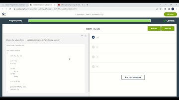 C Essentials PART 1 SUMMARY TEST (CLA) ANSWER 101% CoRRecT #cisconetworkingacademy #cisco