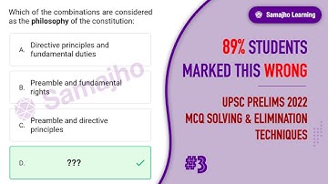 #3 | Philosophy of Constitution | Prelims 2022 Solving & Elimination Techniques by Rohit Dagar