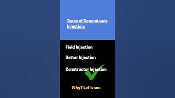Springboot: Dependency Injection en de bijbehorende typen #softwareengineer