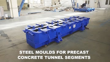 Steel moulds for precast concrete tunnel segments (tubings)
