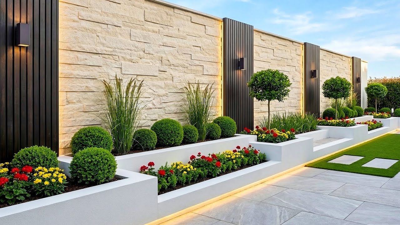200 Stylish Modern Garden Fence Designs & Backyard Garden Wall Ideas 2026 P2