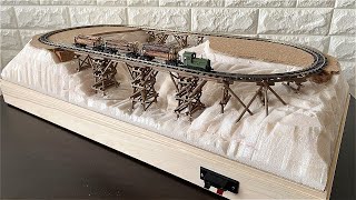 HOナロー(1/87)】 ウグイ川線樽ヶ沢橋梁風ジオラマベース【森林鉄道風 HOナロー(1/87)】 ウグイ川線樽ヶ沢橋梁風ジオラマベース【森林鉄道風